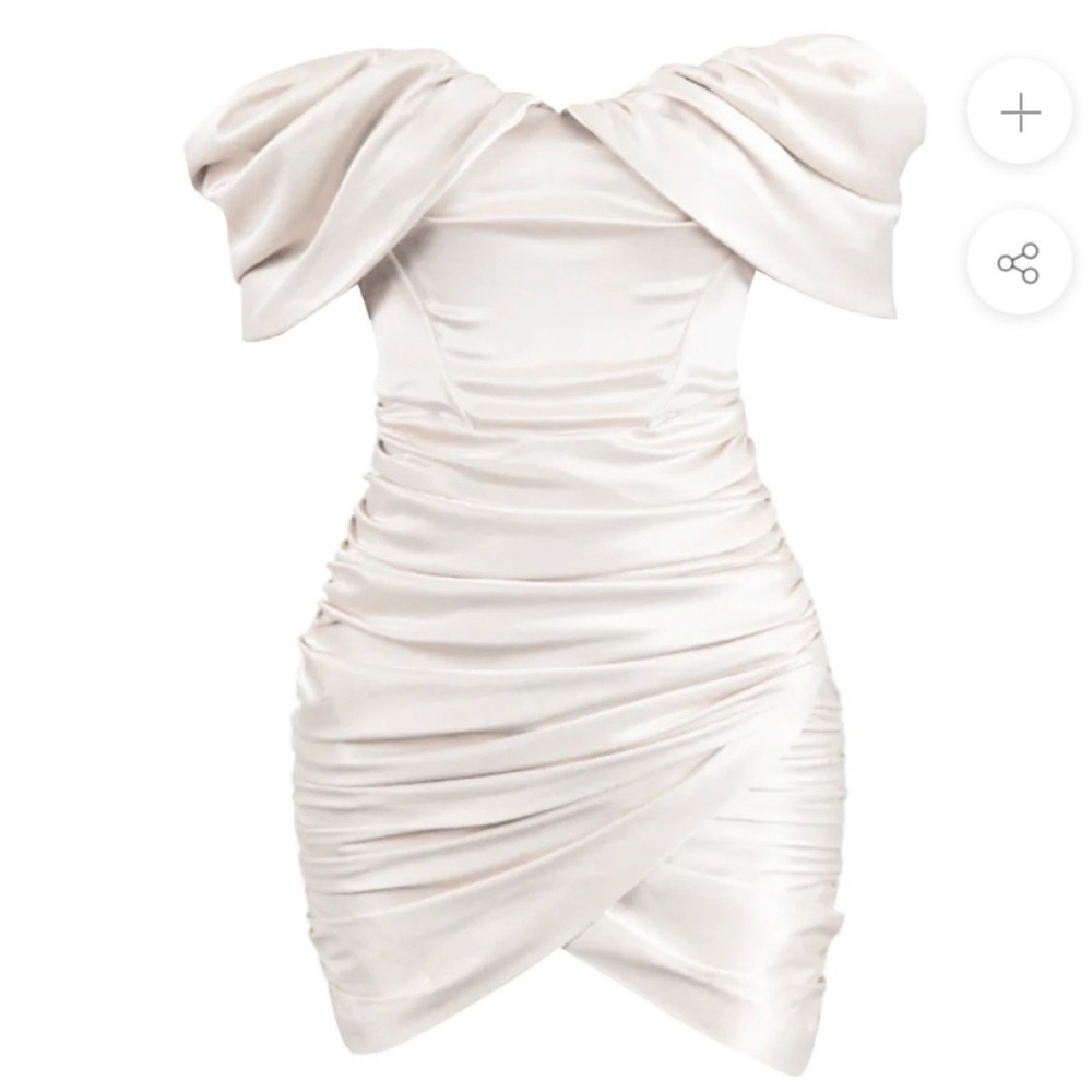 LEAU: SATIN CORSET DRESS